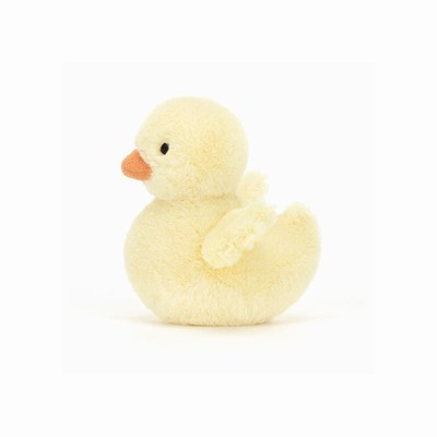 Jellycat Fluffy Duck Farmyard UK | 37984ISLK